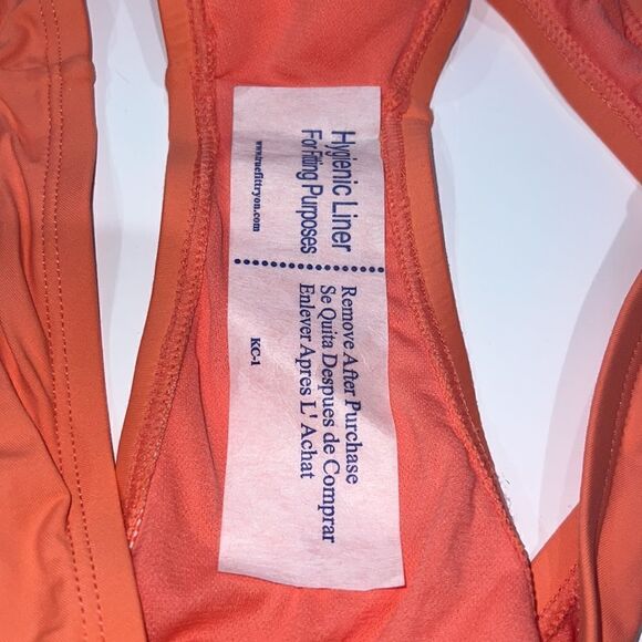 New VYB Chelsea High Scoop Bikini bottom Red Orange Large - Picture 9 of 10